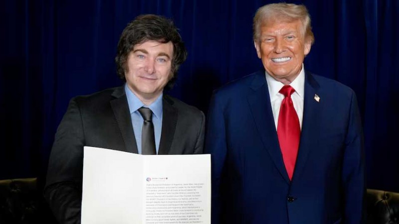 Milei celebró el apoyo de Trump y un swap por US$20.000 millones